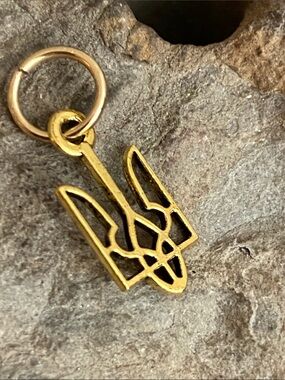 5/$10❤️❤️❤️NEW Ukrainian Trident Charm Pendant